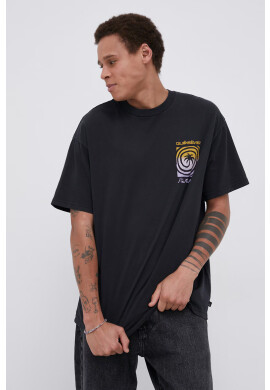 Quiksilver Памучна тениска в бяло с принт - Pepit.bg