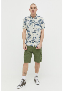Quiksilver Риза мъжка в синьо със стандартна кройка с класическа яка - Pepit.bg