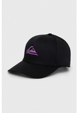Quiksilver Шапка с козирка в черно с изчистен дизайн - Pepit.bg