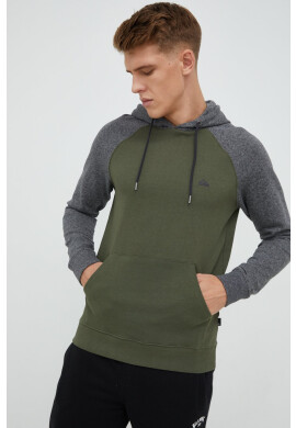 Quiksilver Суичър в зелено меланж на - Pepit.bg