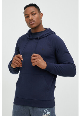 Quiksilver Суичър в тъмносиньо с качулка с изчистен дизайн - Pepit.bg