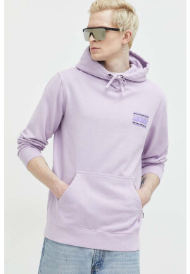 Quiksilver Суичър в лилаво с качулка с принт - Pepit.bg