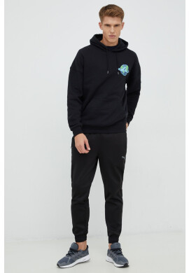 Quiksilver Суичър в черно с качулка с принт - Pepit.bg