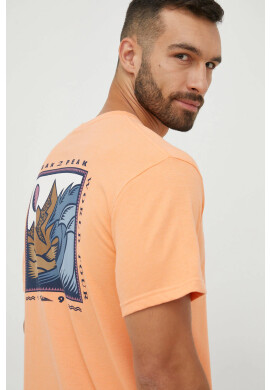 Quiksilver Тениска в оранжево с принт - Pepit.bg