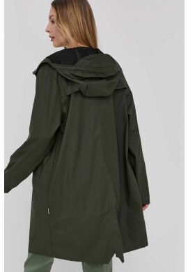 Rains Яке 12020 Long Jacket в черно с преходна изолация - Pepit.bg