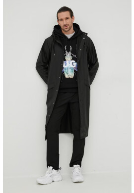 Rains Яке 18360 Longer Jacket в черно с преходна изолация - Pepit.bg