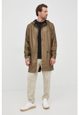 Rains Непромокаемо яке 12020 Long Jacket в златисто с преходна изолация - Pepit.bg