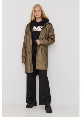 Rains Непромокаемо яке 12020 Long Jacket в златисто с преходна изолация - Pepit.bg