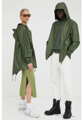Rains Непромокаемо яке 18010 Fishtail Jacket в зелено с преходна изолация - Pepit.bg