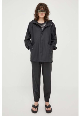 Rains Непромокаемо яке 18010 Fishtail Jacket в черно с преходна изолация - Pepit.bg
