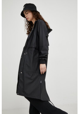 Rains Непромокаемо яке 18550 String Parka в черно с преходна изолация - Pepit.bg