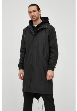 Rains Парка 18140 Fishtail Parka в черно с преходна изолация - Pepit.bg