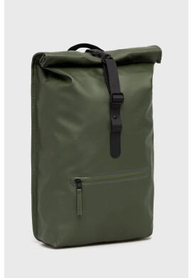 Rains Раница 13160 Rolltop Rucksack в зелено голям размер с изчистен дизайн - Pepit.bg