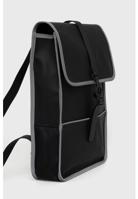 Rains Раница 14080 Backpack Mini Reflective в черно голям размер с изчистен дизайн - Pepit.bg