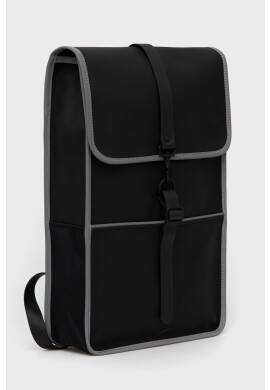 Rains Раница 14090 Backpack Reflective в черно голям размер с изчистен дизайн - Pepit.bg