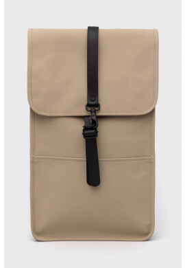 Rains Раница 12200 Backpack в бежово голям размер с изчистен дизайн - Pepit.bg