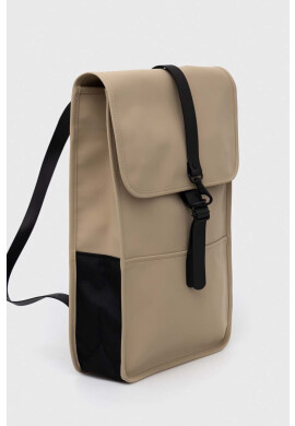 Rains Раница 12200 Backpack в бежово голям размер с изчистен дизайн - Pepit.bg