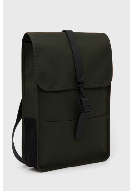 Rains Раница 12800 Backpack Mini в зелено голям размер с изчистен дизайн - Pepit.bg