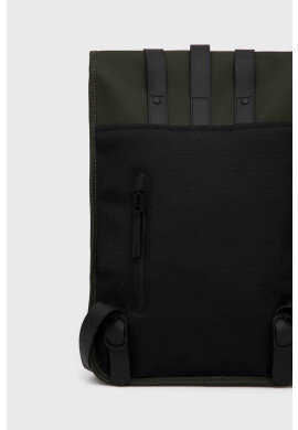 Rains Раница 12800 Backpack Mini в зелено голям размер с изчистен дизайн - Pepit.bg