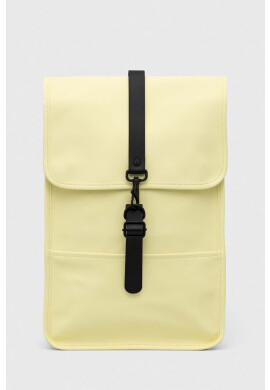 Rains Раница 12800 Backpack Mini в жълто голям размер с изчистен дизайн - Pepit.bg