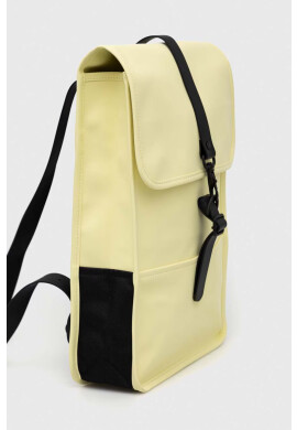 Rains Раница 12800 Backpack Mini в жълто голям размер с изчистен дизайн - Pepit.bg