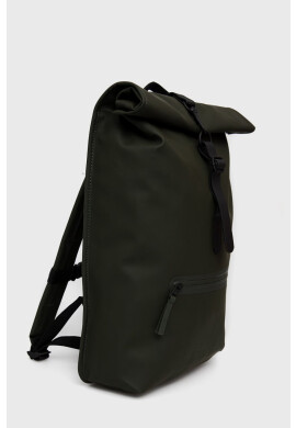 Rains Раница 13160 Rolltop Rucksack в зелено голям размер с изчистен дизайн - Pepit.bg