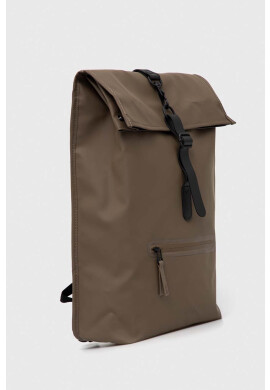 Rains Раница 13160 Rolltop Rucksack в кафяво голям размер с изчистен дизайн - Pepit.bg