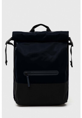 Rains Раница 13760 Trail Rolltop Backpack в тъмносиньо голям размер с изчистен дизайн - Pepit.bg