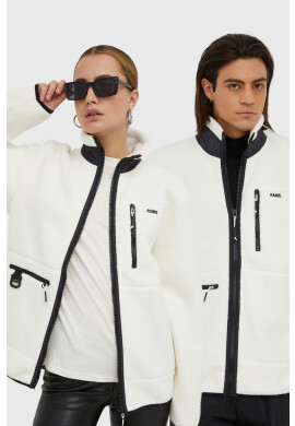Rains Яке 18420 Heavy Fleece Jacket в бяло с преходна изолация - Pepit.bg