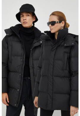 Rains Яке 15040 Boxy Puffer Parka в черно със зимна изолация - Pepit.bg