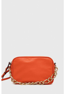 Red Valentino Кожена чанта в оранжево - Pepit.bg