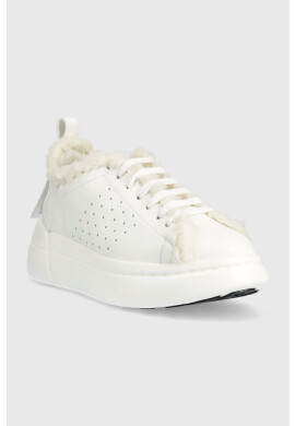Red Valentino Кожени маратонки в бяло - Pepit.bg