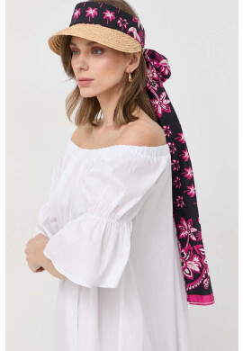Red Valentino Козирка в бежово с десен - Pepit.bg