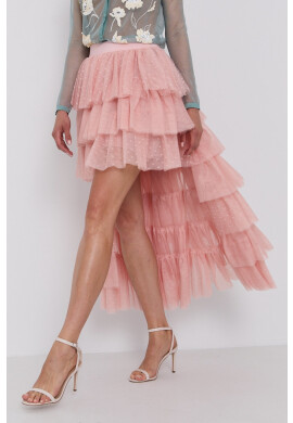 Red Valentino Пола в розово среднодълъг модел разкроен модел - Pepit.bg