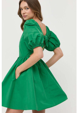 Red Valentino Рокля в зелено къс модел разкроен модел - Pepit.bg