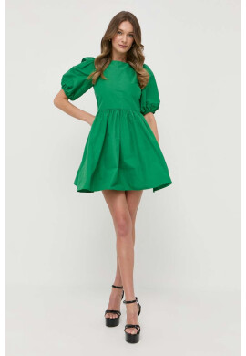 Red Valentino Рокля в зелено къс модел разкроен модел - Pepit.bg