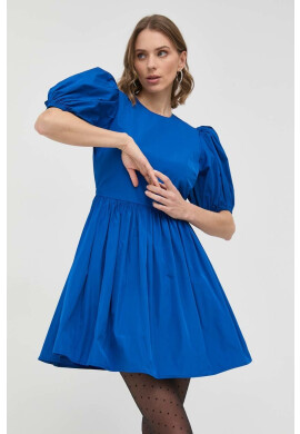Red Valentino Рокля в черно среднодълъг модел разкроен модел - Pepit.bg