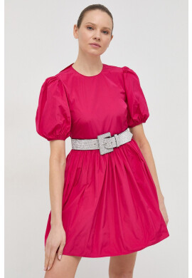 Red Valentino Рокля в розово къс модел разкроен модел - Pepit.bg