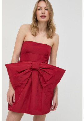 Red Valentino Рокля в червено къс модел разкроен модел - Pepit.bg