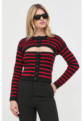 Red Valentino Вълнена жилетка в черно - Pepit.bg
