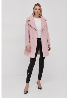 Red Valentino Вълнено палто в черно с преходна изолация с двуредно закопчаване - Pepit.bg