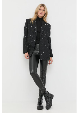 Red Valentino Вълнено сако в сиво с двуредно закопчаване с десен - Pepit.bg