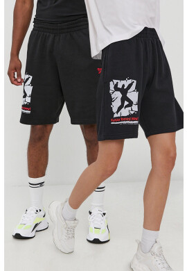 Reebok Classic Къси панталони HB8623 в зелено с апликация с висока талия - Pepit.bg