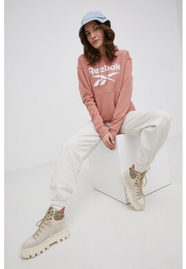 Reebok Classic Памучен панталон H49252 дамски в меланж на кремаво - Pepit.bg