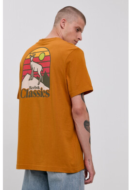 Reebok Classic Памучна тениска HG4341 в бяло с принт - Pepit.bg
