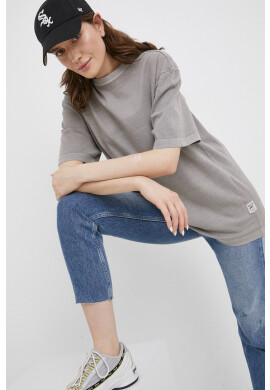 Reebok Classic Памучна тениска HB5966 в сиво с изчистен дизайн - Pepit.bg