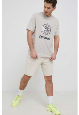 Reebok Classic Памучна тениска HD4016 в сиво с принт - Pepit.bg