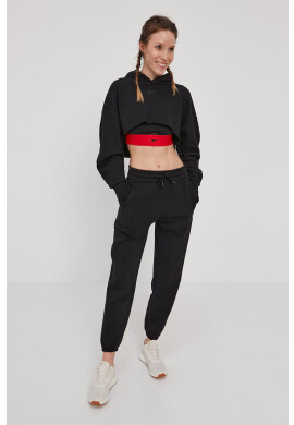 Reebok Classic Суичър x Cardi B H48417 дамски в черно с изчистен дизайн - Pepit.bg