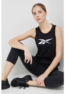 Reebok Памучен топ Training Essentials в черно - Pepit.bg