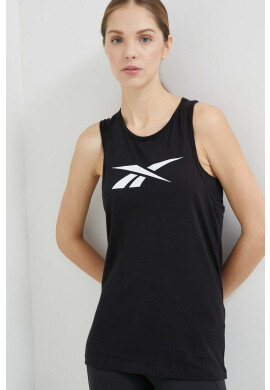 Reebok Памучен топ Training Essentials в черно - Pepit.bg